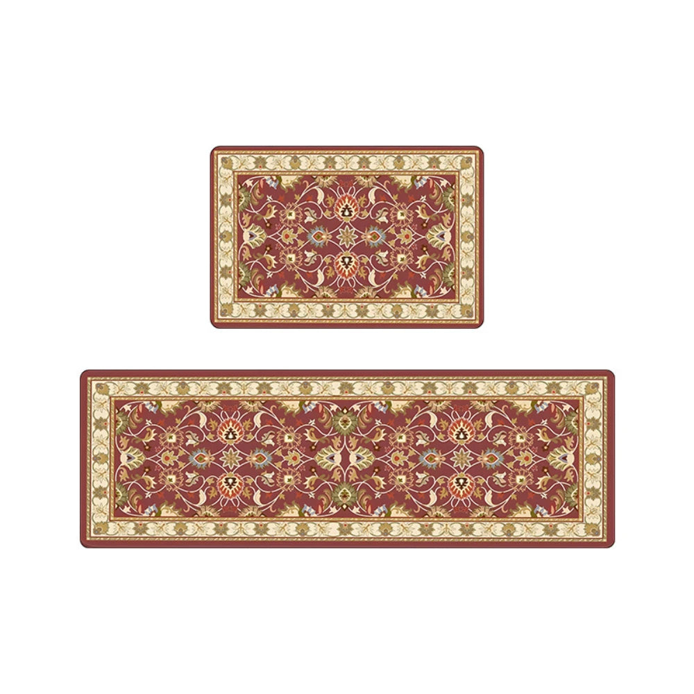 VIKAMA Retro Persian Non-Slip Runner Rug