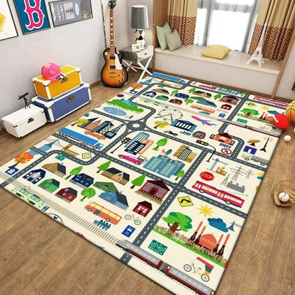 Cartoon Game Kids Area Rug