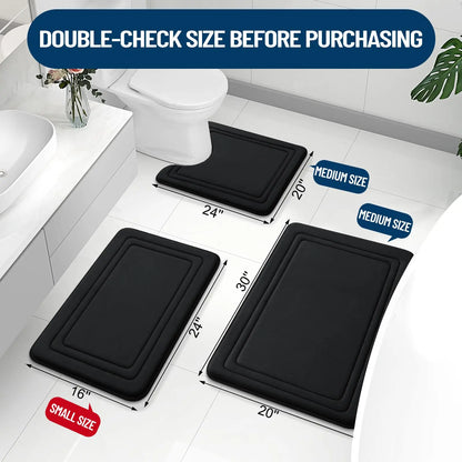 Olanly Memory Foam Soft Non-Slip Bath Mat