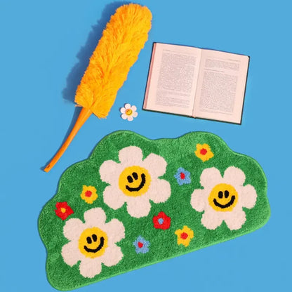 Cartoon rainbow non-slip absorbent mat