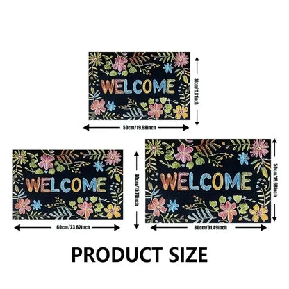Chinese New Year Soft Absorbent Non-Slip Entrance Doormat Festive Home Decor Rug Gift Mat