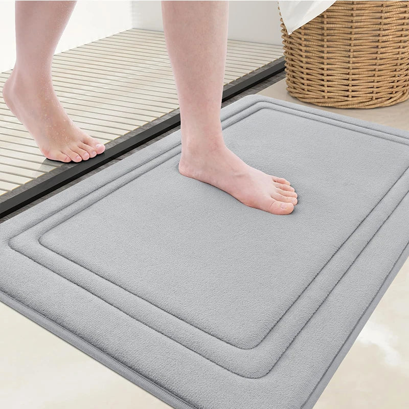 Olanly Memory Foam Soft Non-Slip Bath Mat
