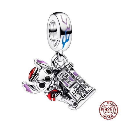 Disney S925 Sterling Silver Charm Beads For Women Bracelet