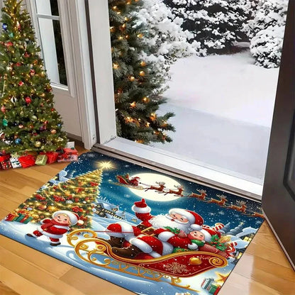 VIKAMA Snowman Christmas Anti-Slip Doormat