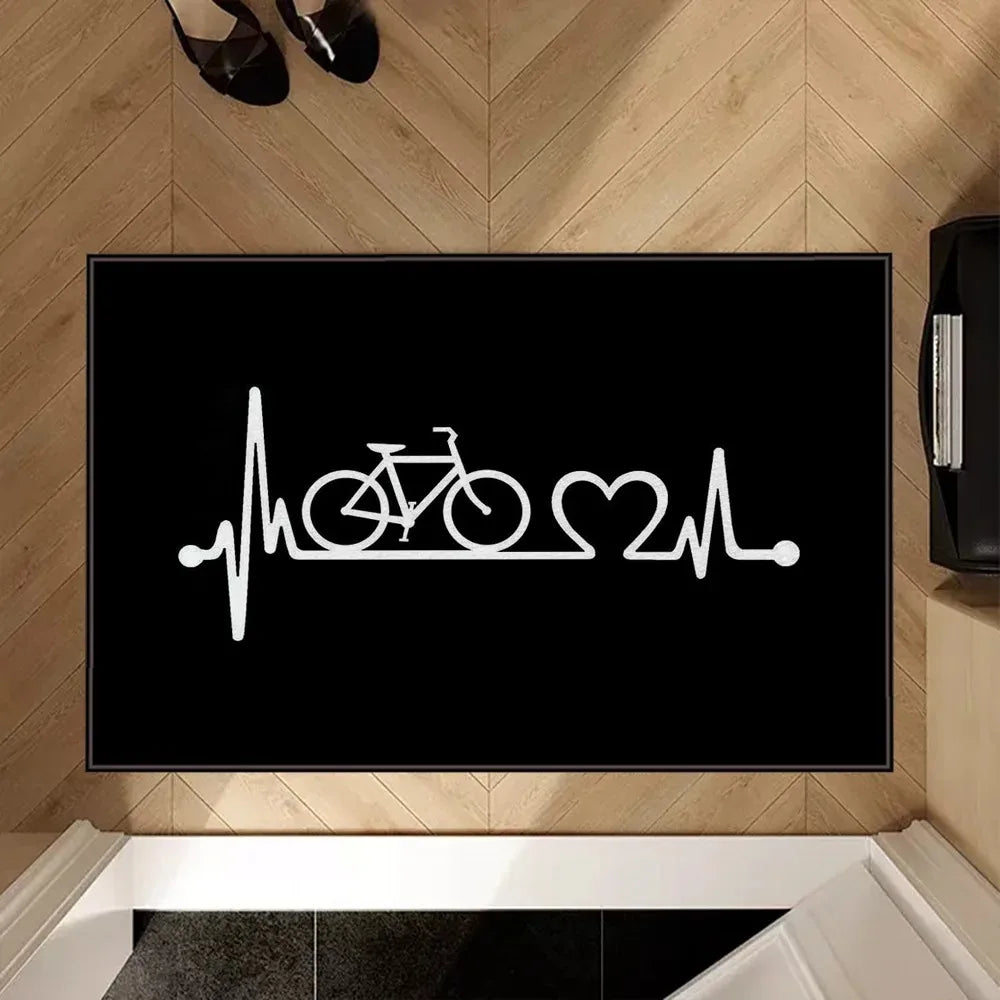 VIKAMA Abstract Bicycle Non-Slip Doormat