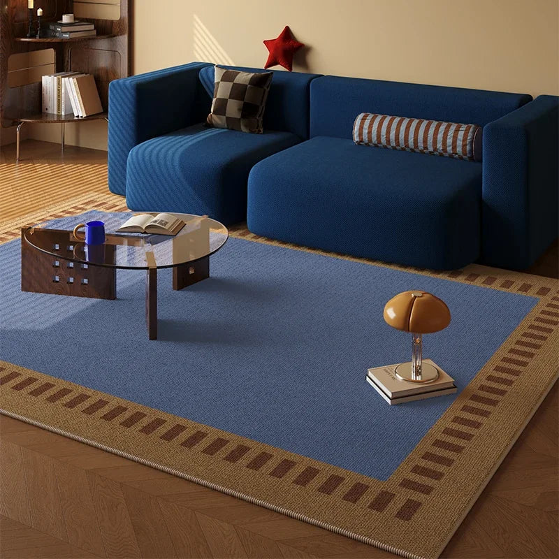 VIKAMA Medieval Revival Living Room Carpet Non-Slip Wear-Resistant Bedroom Floor Mat Wardrobe Room Rug