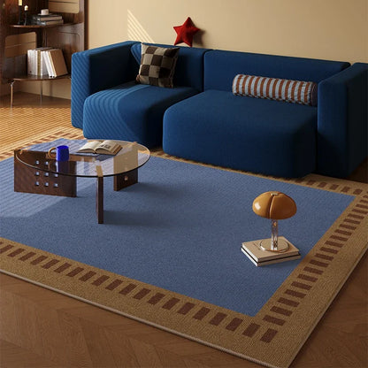 VIKAMA Medieval Revival Living Room Carpet Non-Slip Wear-Resistant Bedroom Floor Mat Wardrobe Room Rug