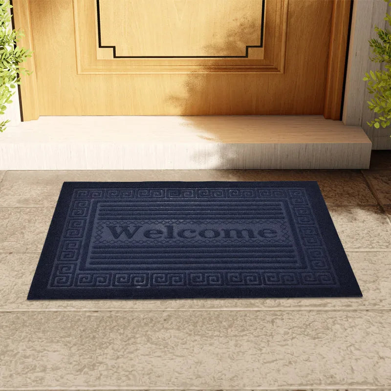 Dust-Proof Entrance Welcome Mat Comfortable Non-Slip Door Rug High-Traffic Shoe Scraper Autumn Winter Home Decor
