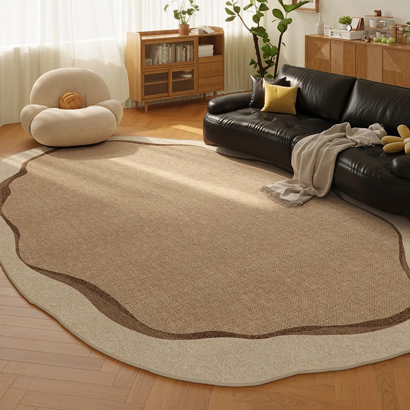 Retro Style Irregular Plush Area Rug