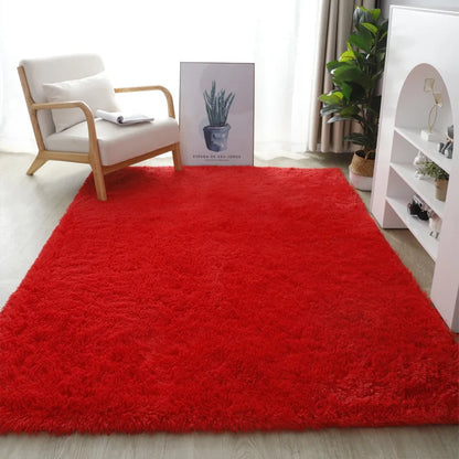 VIKAMA Scandinavian Wool Rug Soft Washable Living Room Bedroom Office Kids Carpet Home Decor