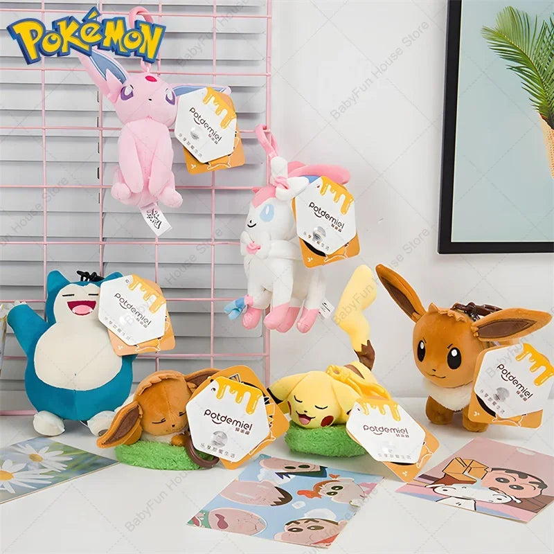 Pokemon Character Plush Toy Keychain Set