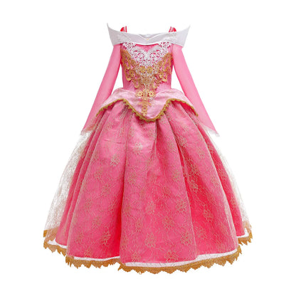 Disney Aurora Sleeping Beauty Princess Dress For Girls
