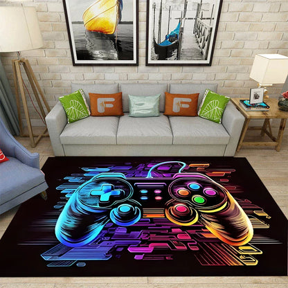 Gaming controller esports room rug