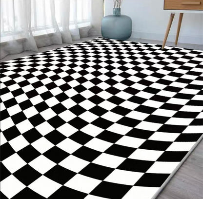 VIKAMA Green Checkered Floor Mat