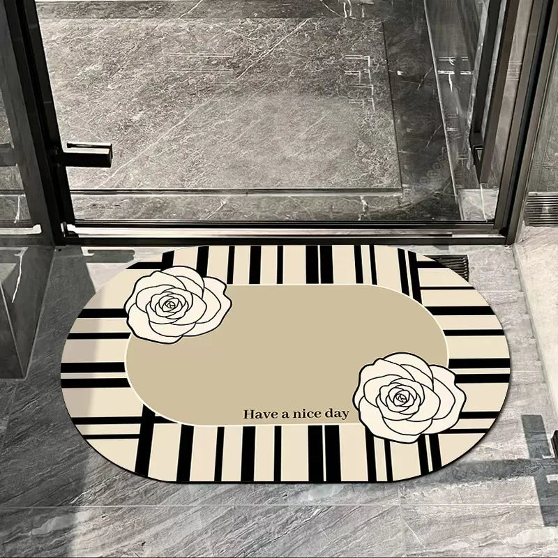 VIKAMA Bathroom Anti-Slip Absorbent Floor Mat