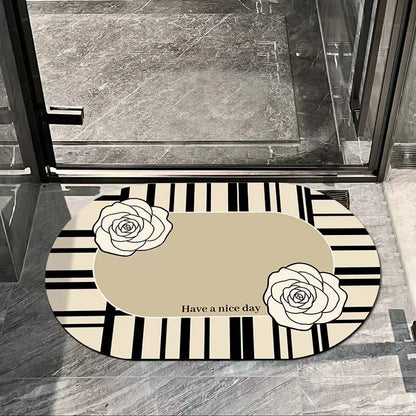 VIKAMA Bathroom Anti-Slip Absorbent Floor Mat