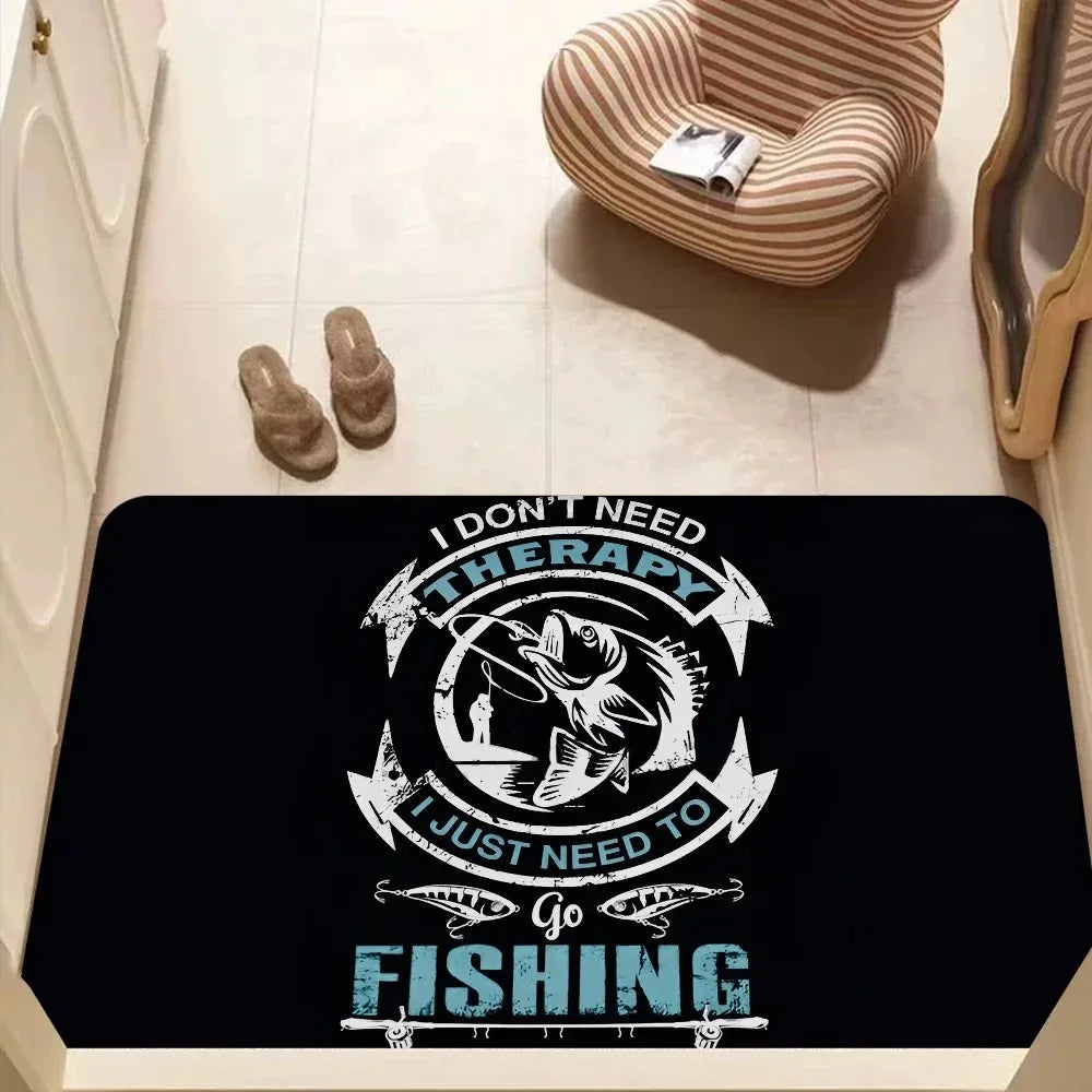 Fishing Logo Anti-Slip Floor Mat