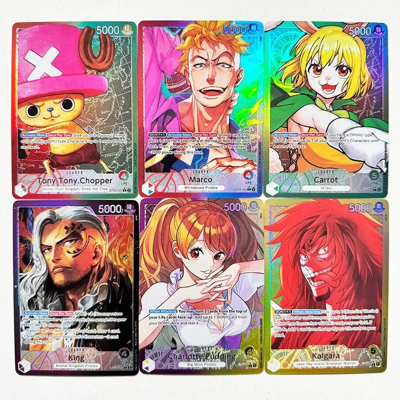 One Piece English Leader Character Card Collection Set