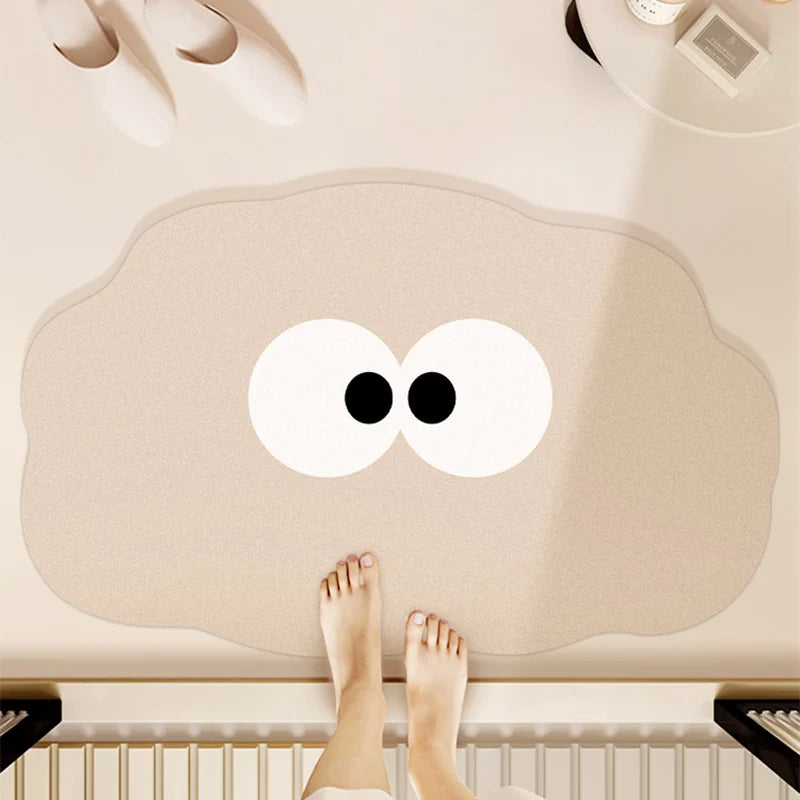 Cartoon quick-dry non-slip bath mat