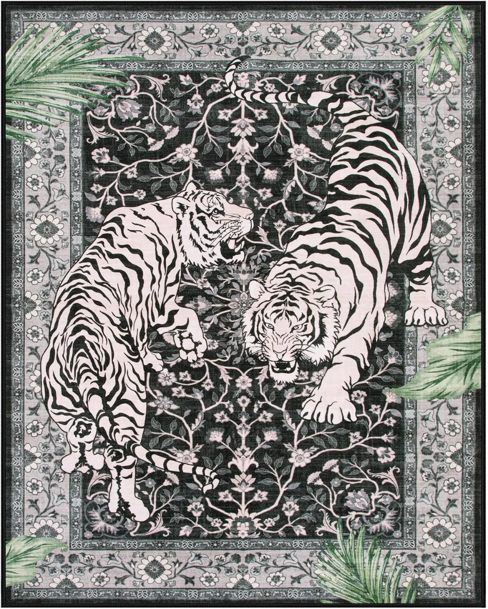 VIKAMA Jungle Tiger Living Room Area Rug