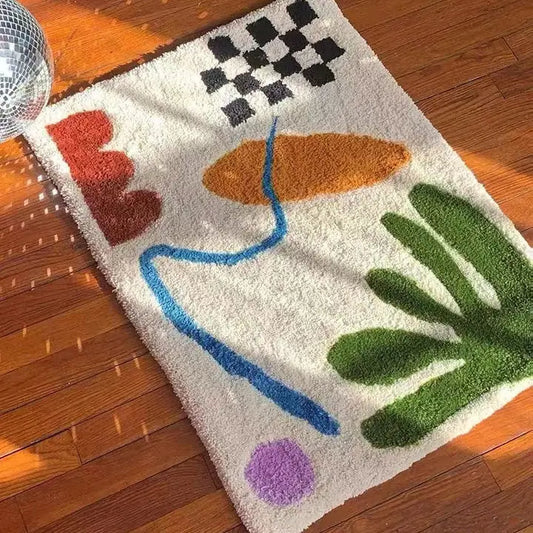 Bathroom Floor Mat Water-Absorbent Non-Slip Foot Mat Bedroom Entry Toilet Door Carpet