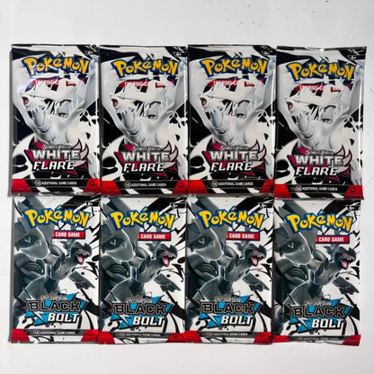 Pokemon 360PCS English Trading Card Bundle – 151 Black Bolt, White Flare & Surging Sparks Booster Collection