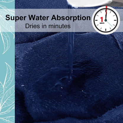 Memory Foam Bathroom Rug Non-Slip Ultra Soft Absorbent Machine Washable Floor Mat