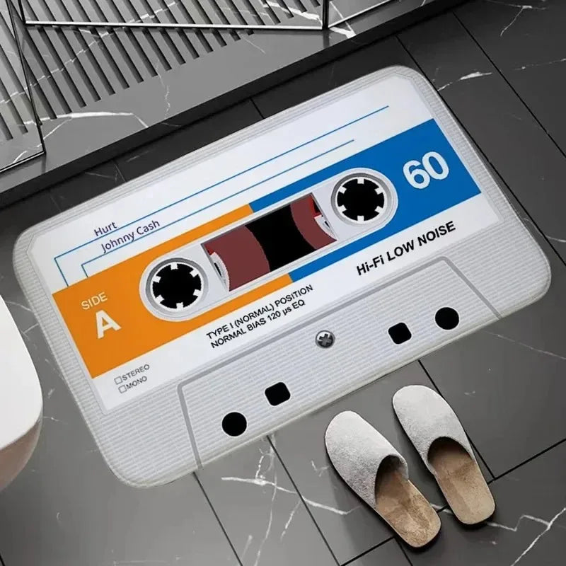Retro Cassette Tape Bath Mat