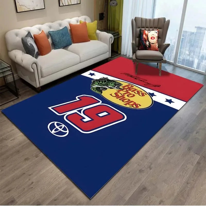 Fishing Pattern Non-Slip Soft Area Rug
