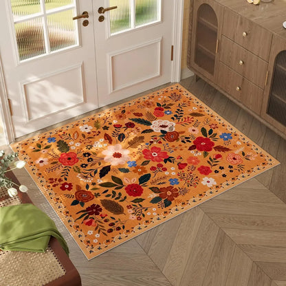 American Floral Crystal Velvet Floor Mat