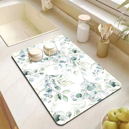 Eucalyptus Dish Drying Non-Slip Mat