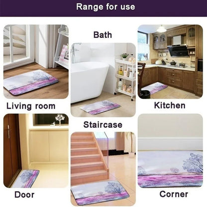 Wood Stripe Non-Slip Washable Welcome Doormat