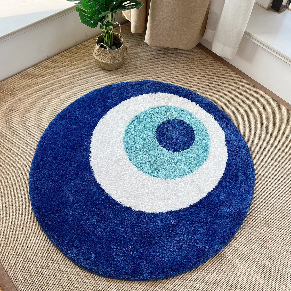 Evil Eye Tufted Minimalist Rug