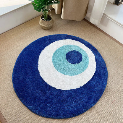 Evil Eye Tufted Minimalist Rug