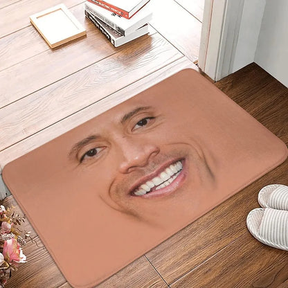 Dwayne “The Rock” Johnson Meme Doormat Anti-Slip Floor Mat Bathroom Kitchen Bedroom Rug Carpet