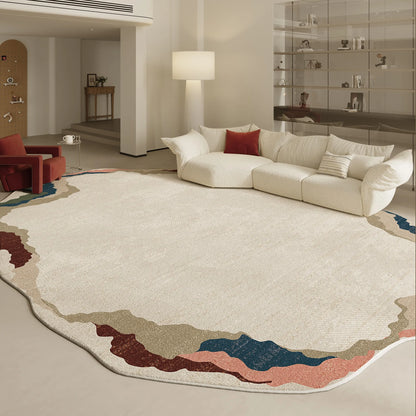 Modern Irregular Shape Fluffy Plush Area Rug