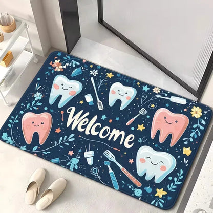 VIKAMA Dental Clinic Floor Mat Modern Design Non-Slip Entrance Carpet Professional Home Decor