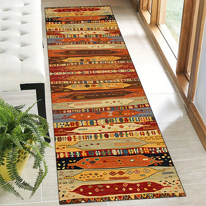 Bohemian runner rug for hallway kitchen entryway decor