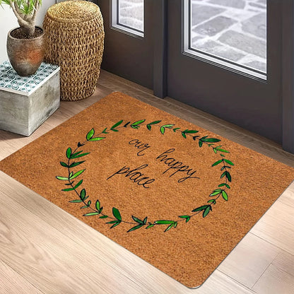Hello handwritten anti-slip entryway door mat