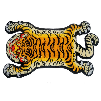 VIKAMA Bionic Tiger Decorative Rug - Unique Shaped Floor Mats for Living Room and Bedroom Decoration