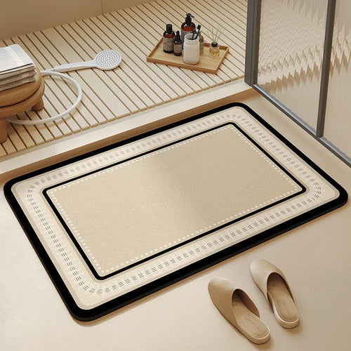 Modern non-slip absorbent bath mat