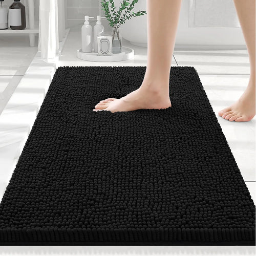 Olanly Chenille Non-Slip Absorbent Bath Mat
