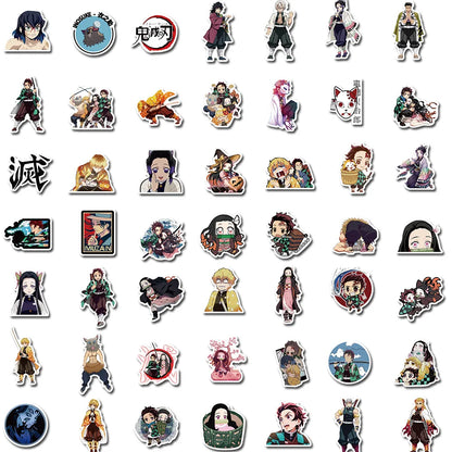 Demon Slayer Anime Cartoon Sticker Set 100 200 Pieces