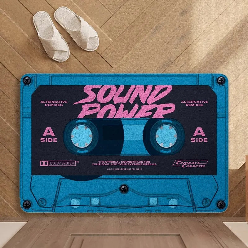 Retro Cassette Tape Floor Mat