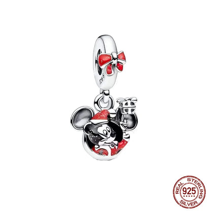 Disney S925 Sterling Silver Charm Beads For Women Bracelet