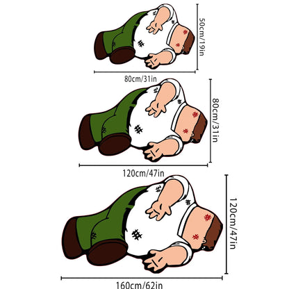 VIKAMA Cartoon Human Pattern Area Rug