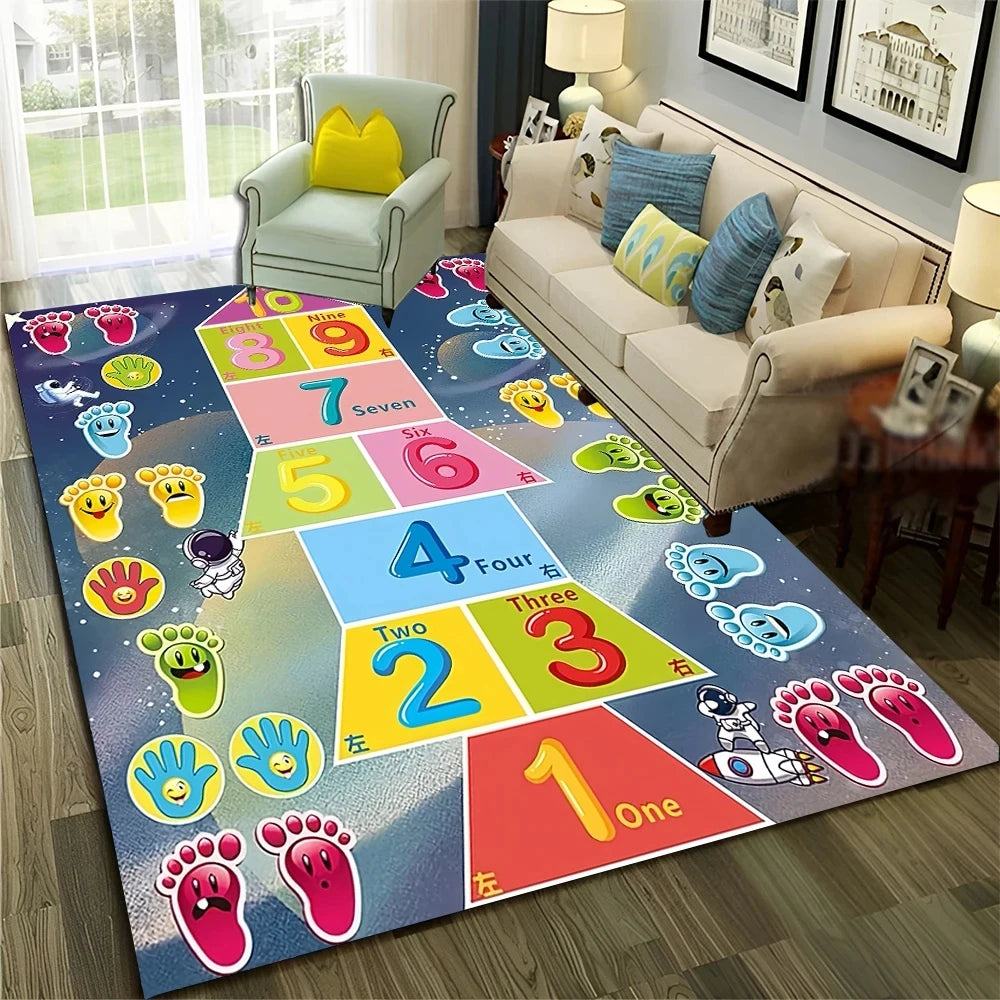 Kids Cartoon Game Non-Slip Floor Mat
