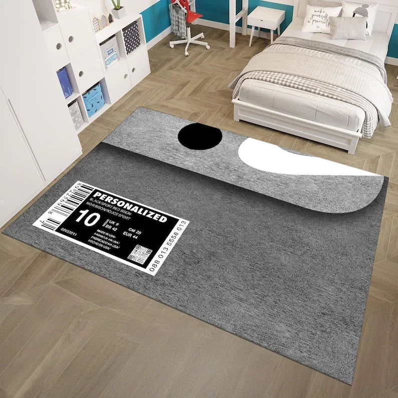 Sneaker Box Carpet Rug Non-Slip Floor Mat Living Room Bedroom Home Decor Sneaker Style Rug