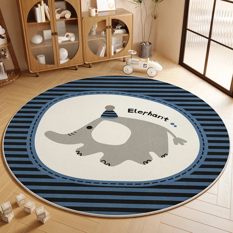 Children’s Round Cartoon Non-Slip Soundproof Area Rug
