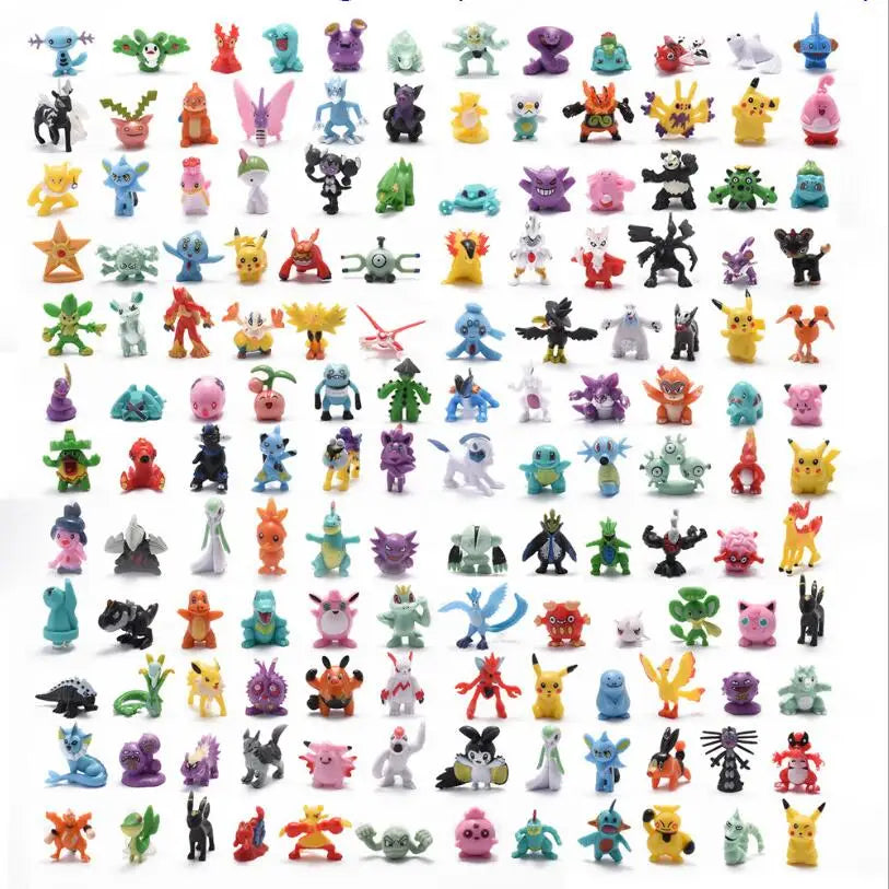 Pokemon Pikachu Mini Action Figure Toy Set 24 144 Pieces